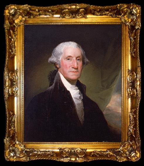 framed  Gilbert Stuart George Washington, ta009-2